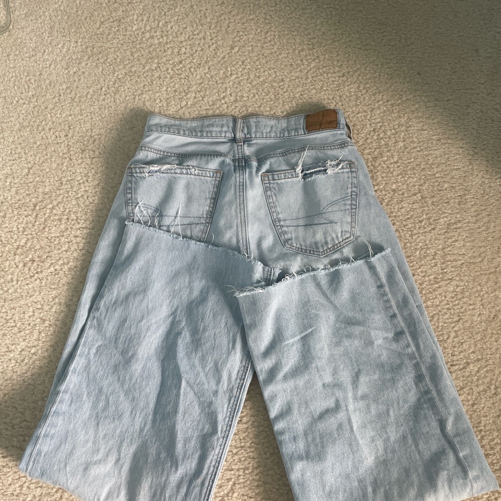 American Eagle Outfitters Light Blue Wide Leg Pants